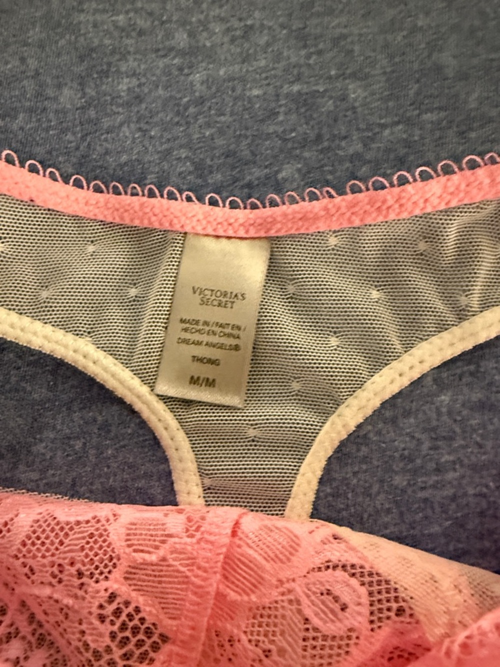 Victoria’s Secret Set of 2 Panties Size L 1 Black 1 Silver - Picture 9 of 13